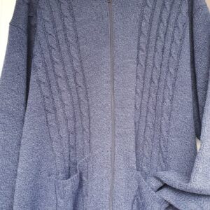 INVICTA Cable Knit Zip Cardigan