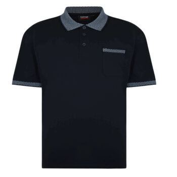 Espionage Jacquard Collar Polo Shirt