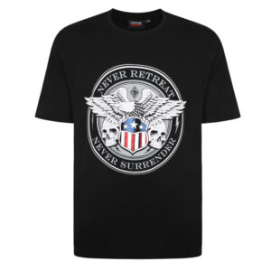 Espionage Never Surrender Black Tee Shirt