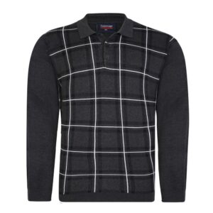Espionage Check Front Polo Shirt
