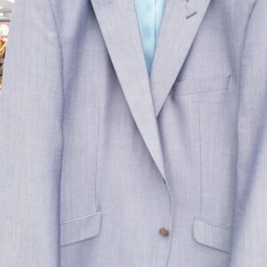 HUGO JAMES BLUE MOHAIR MIX SUIT JACKET LONG 50″52″54″56″58″60″62″64″66″